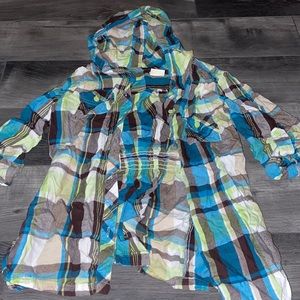 Hooded flannel